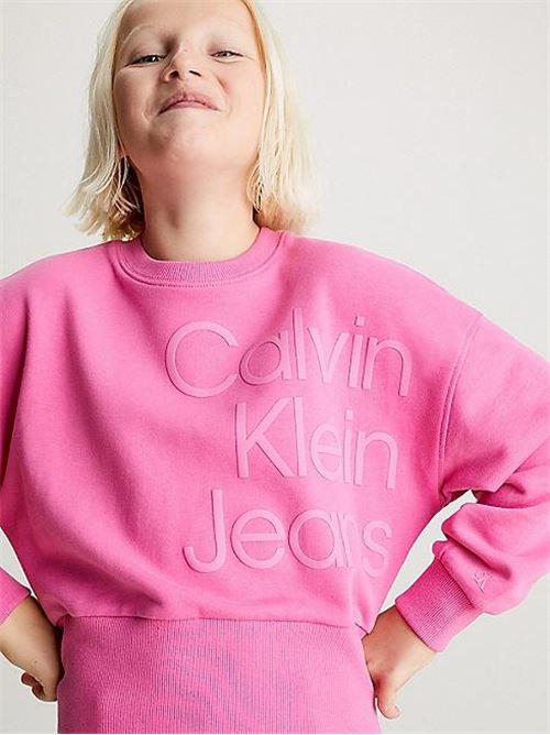 PUFF HERO LOGO CN SWEATSHIRT CALVIN KLEIN JEANS | IG0IG02300T/TO5